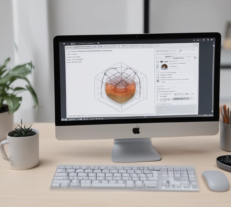 Hands holding a 3D printed prototype in a design studio