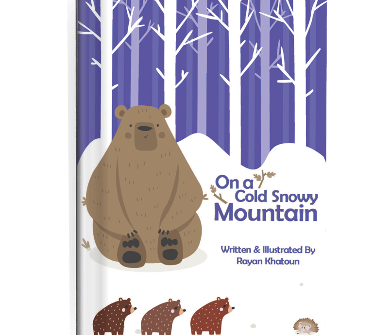 a book cover of a book with a Mama Bear and her cubs by rayan khatoun