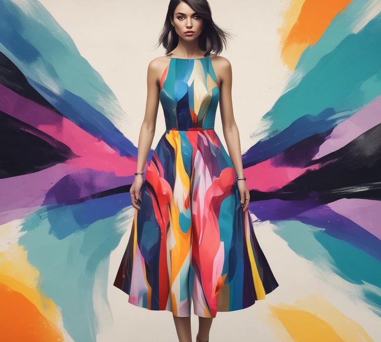 A clean, bright photo of a minimalist clothing rack featuring soft pastel blouses.