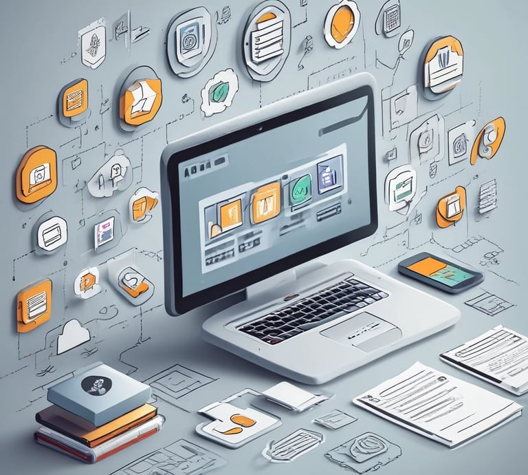 A diverse team collaborating around industrial software and measurement tools displayed on multiple screens.