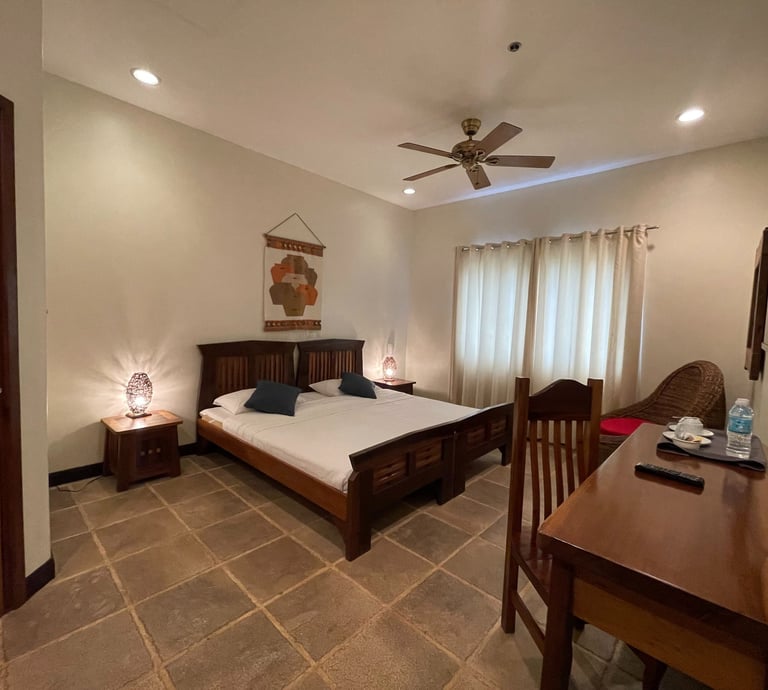 Superior room with direct pool access at boutique hotel in Coron