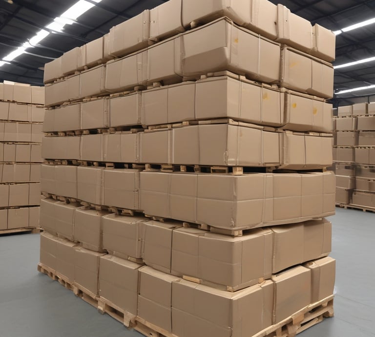 A bright, clean factory floor with skilled workers assembling high-quality mono carton boxes.