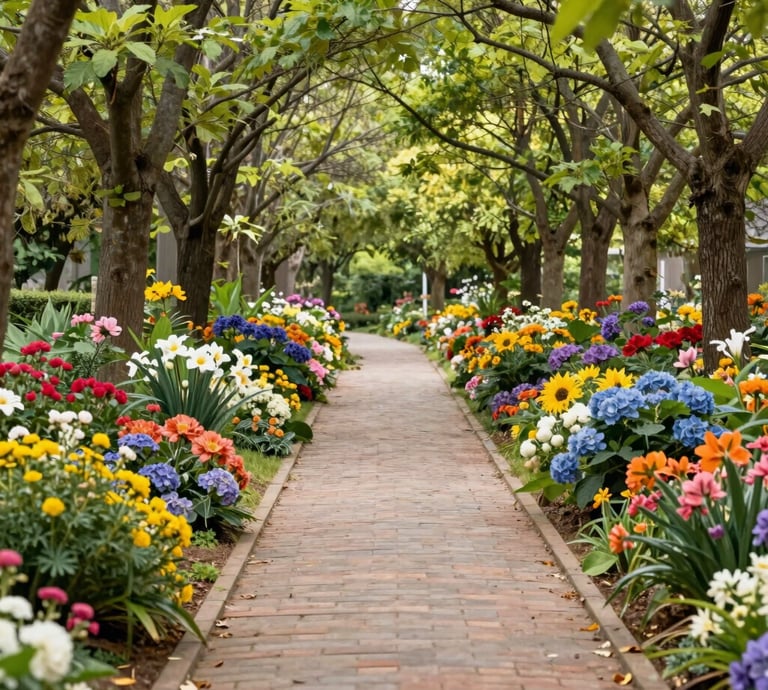 Ger Vang in a serene forest setting, holding spiritual cards with a calm, welcoming smile.