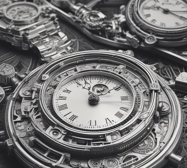 A close-up of a classic wristwatch resting on a wooden table, bathed in warm natural light.