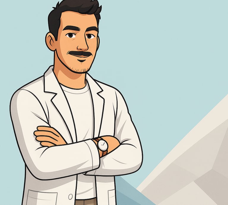 cartoon Dr. Stefano Bonelli Biologo Nutrizionista a Omegna VCO