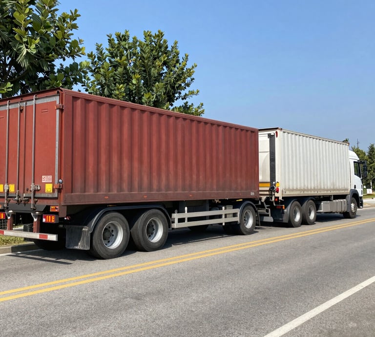 A dispatcher coordinating routes with multiple truck drivers on screens.