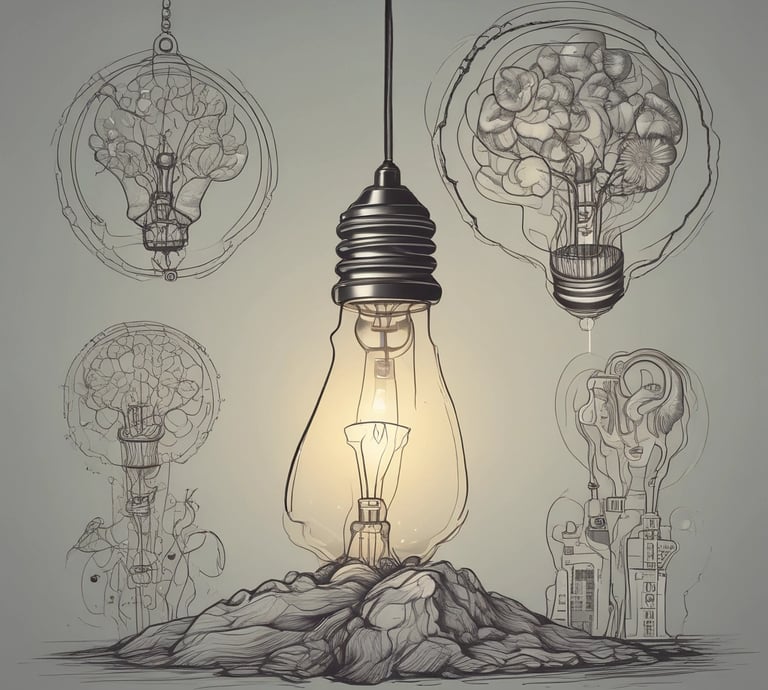 A sleek futuristic workspace with glowing neon accents and dynamic motion graphics on screens.