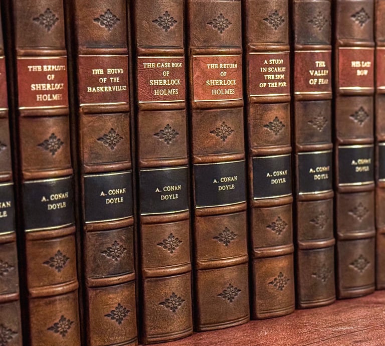 Complete Sherlock Holmes Set in Leather