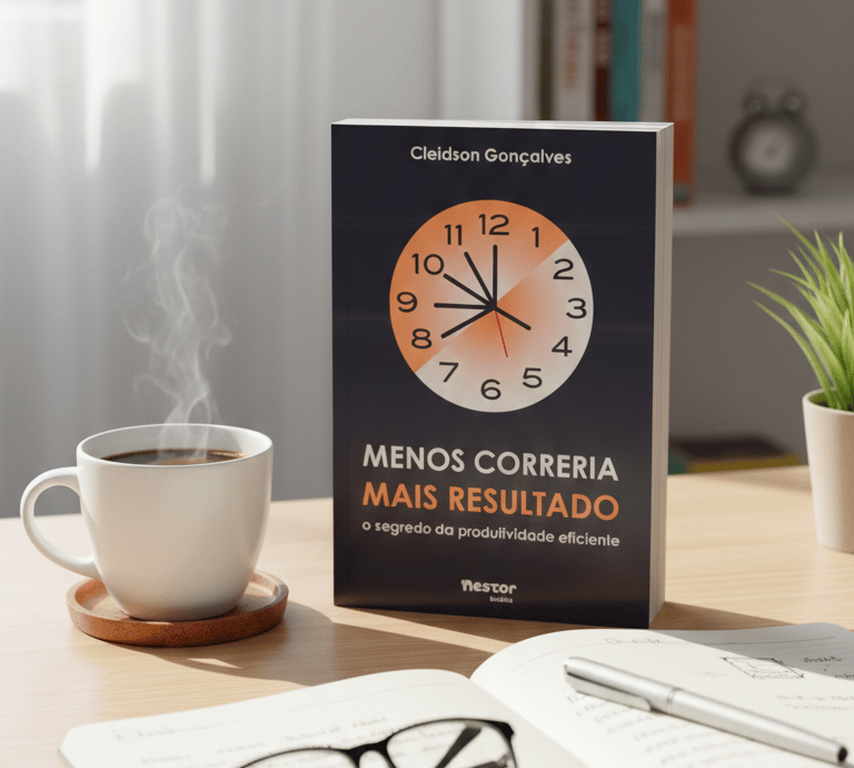 Capa do livro Menos Correria, Mais Resultado de Cleidson Gonçalves