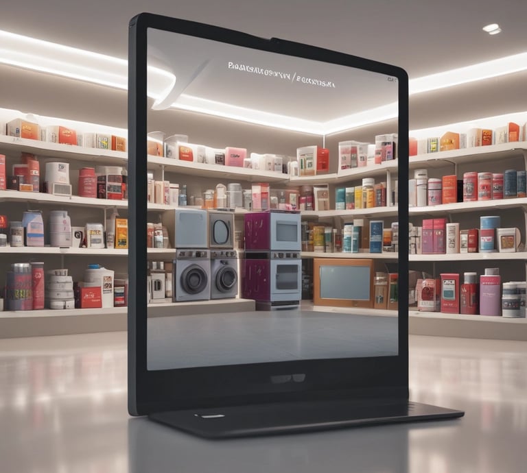 An inviting online store showcasing household and electronic products.