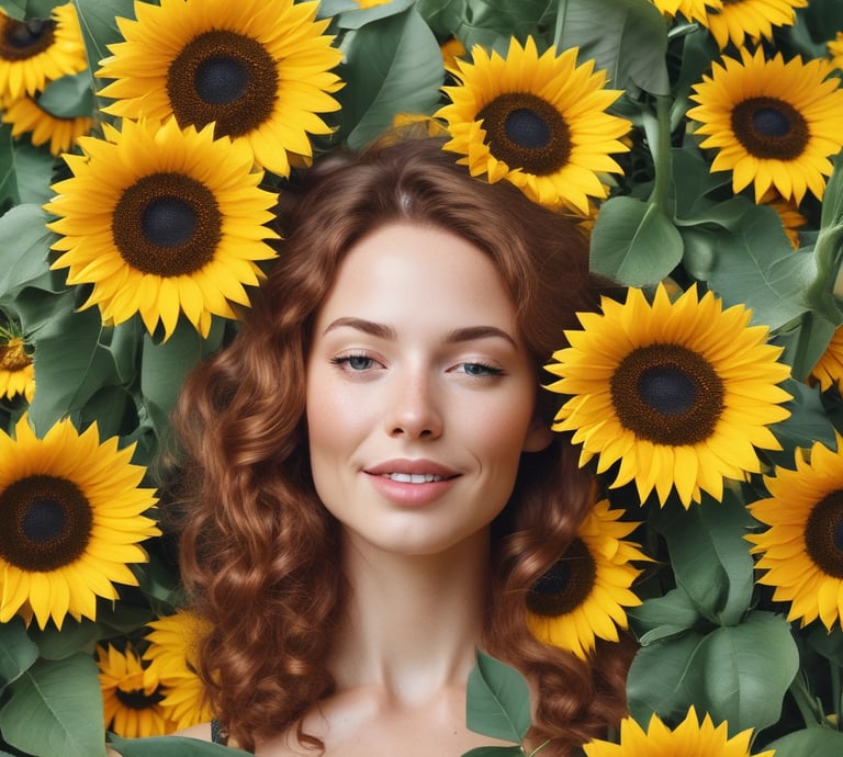 A warm, inviting display of body oils, handmade soaps, candles, and t-shirts arranged on a rustic wooden table.