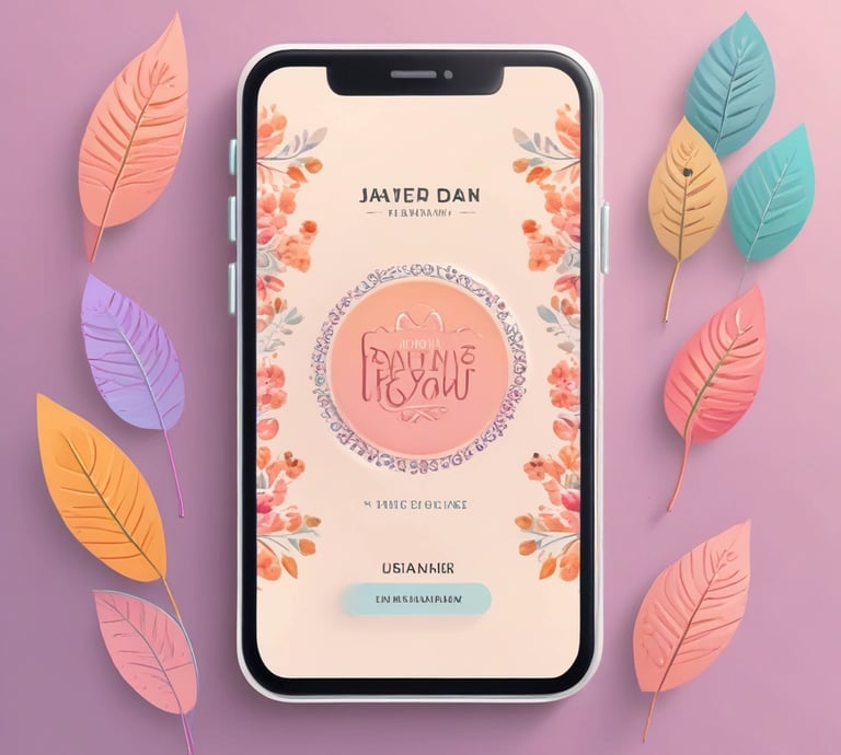 A vibrant smartphone screen displaying the picpixl app interface with colorful photo thumbnails.