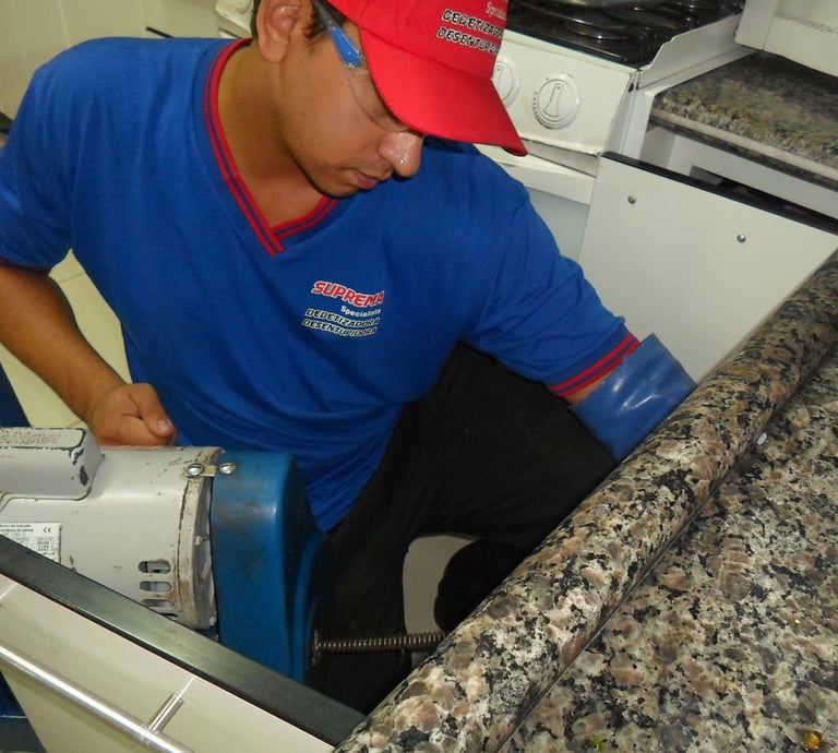 desentupimento de pia