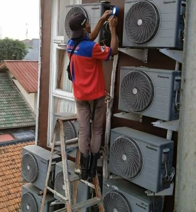 Layanan service AC Lestari Teknik berlokasi di Cibinong, Bogor