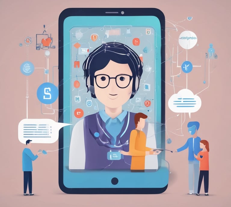 A friendly team collaborating over AI automation solutions in a modern office.