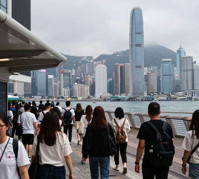 Six social media profile cards with verified badges and placeholder text on a light pink background.
