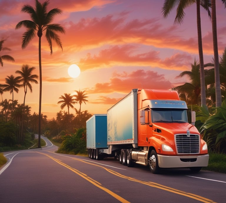 Photo of a modern office with maps and transportation vehicles in the background, representing Lugar Invest LLC's dual focus.