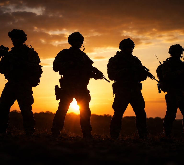 Military silhouette