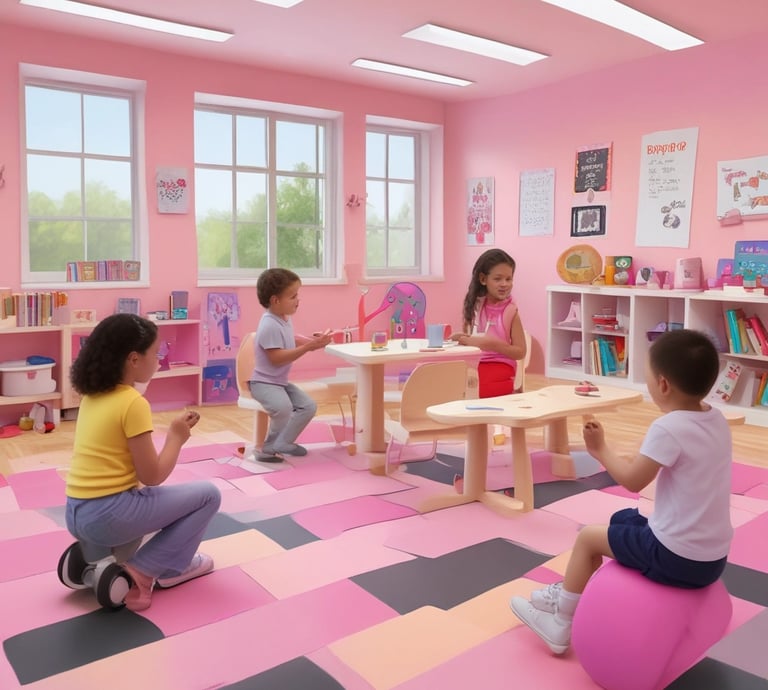 A welcoming classroom environment at Edusaber.