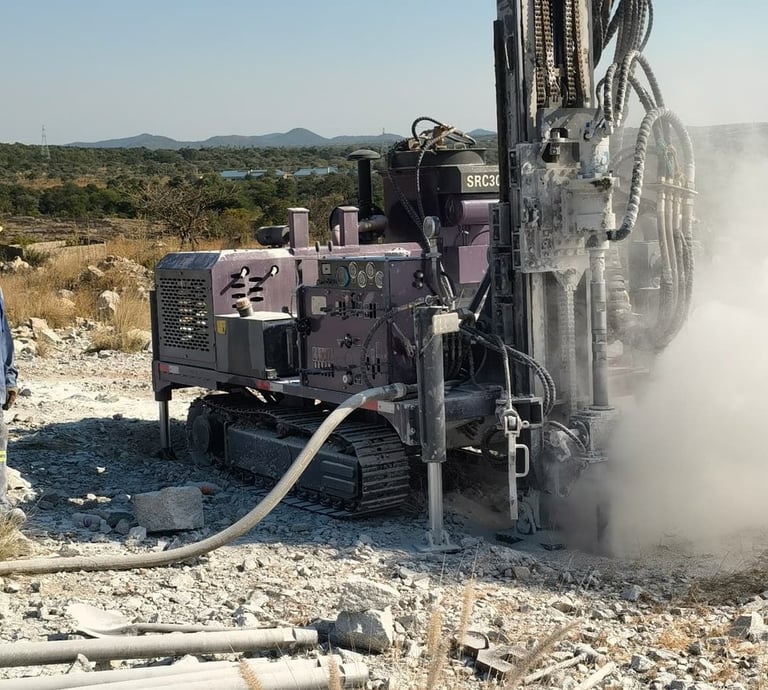 Blasting drilling
