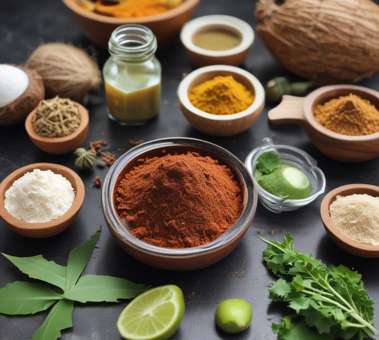 Several coconuts with rough, brown husks are piled closely together. A container of Forager Project Dairy-free Cashewgurt Coconut Yogurt alternative is placed in front, prominently displaying its label and branding.