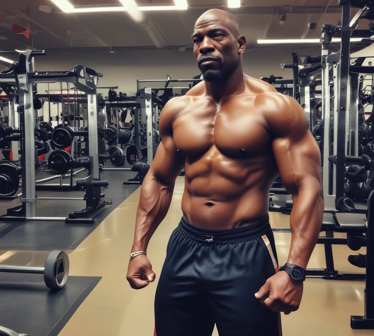 a man with a muscular body and a muscular body