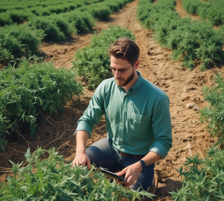 A diverse team collaborating on a tech project in a modern office space.