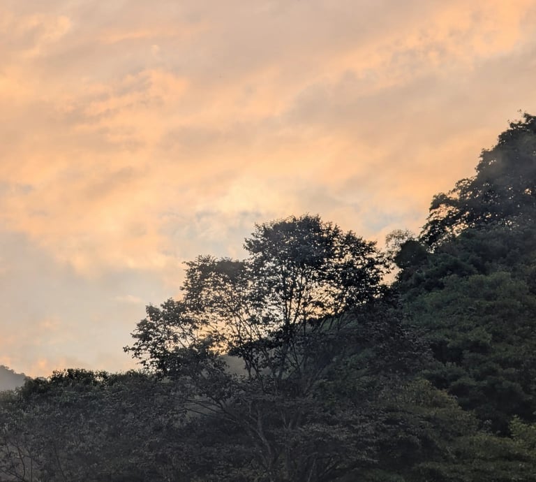 Sunsets from the mountains of Santa Marta