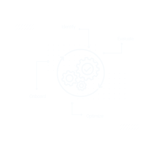 Infographic depicting our process