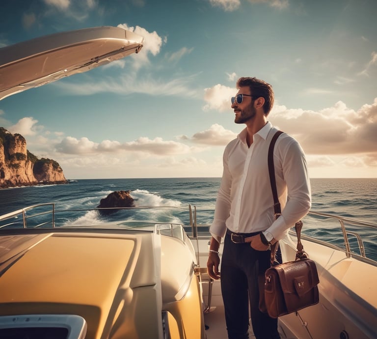 pp with a graph and monetary figure. A cup of coffee sits on the right side, adding a casual work environment atmosphere.