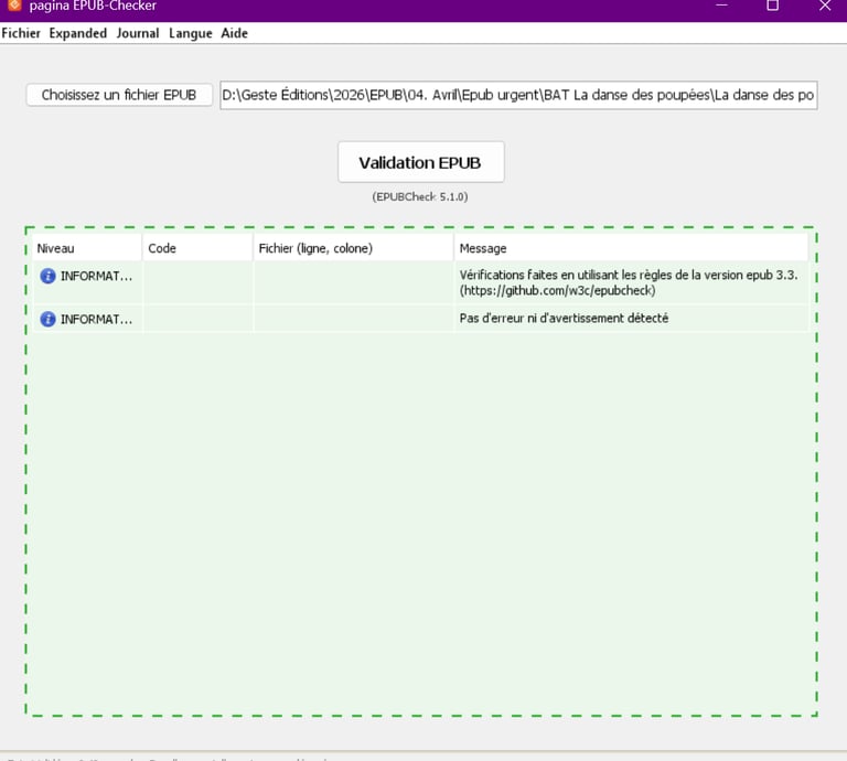 Conception d'un livre numérique au format EPUB 3 conforme et sans erreurs avec EPUB Checker
