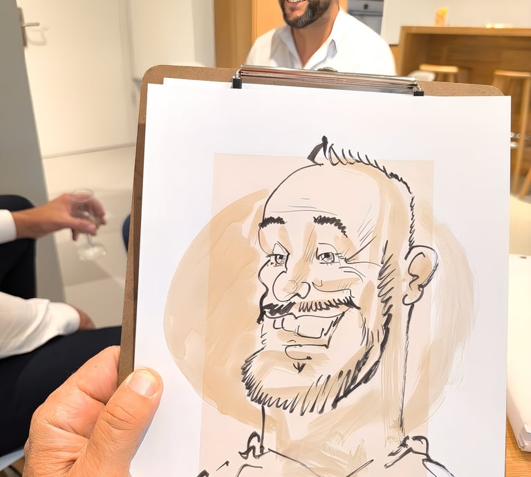 Schnellster & bester Portrait Karikaturist Schnellzeichner Wien sterreich