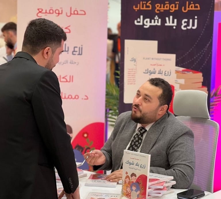 a man in a suit and tie is talking to a woman