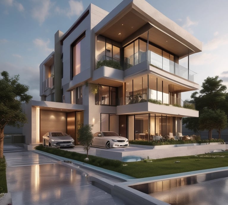 A display of various cured meats, including whole legs of ham, sausages, and salami, hanging alongside packaged products. Below, there are bottles of wine and a ribbon-wrapped item. Labels like 'Petit Marcel' and 'Prosciutto di Norcia' are visible, suggesting a focus on quality and origin.