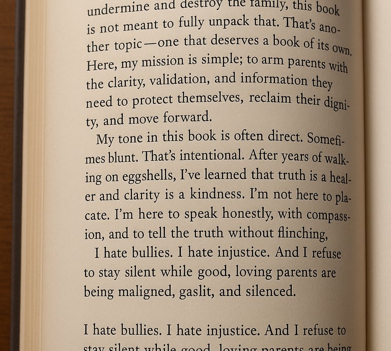 'f them kids' by vivian king's book opened to show picture of page of book