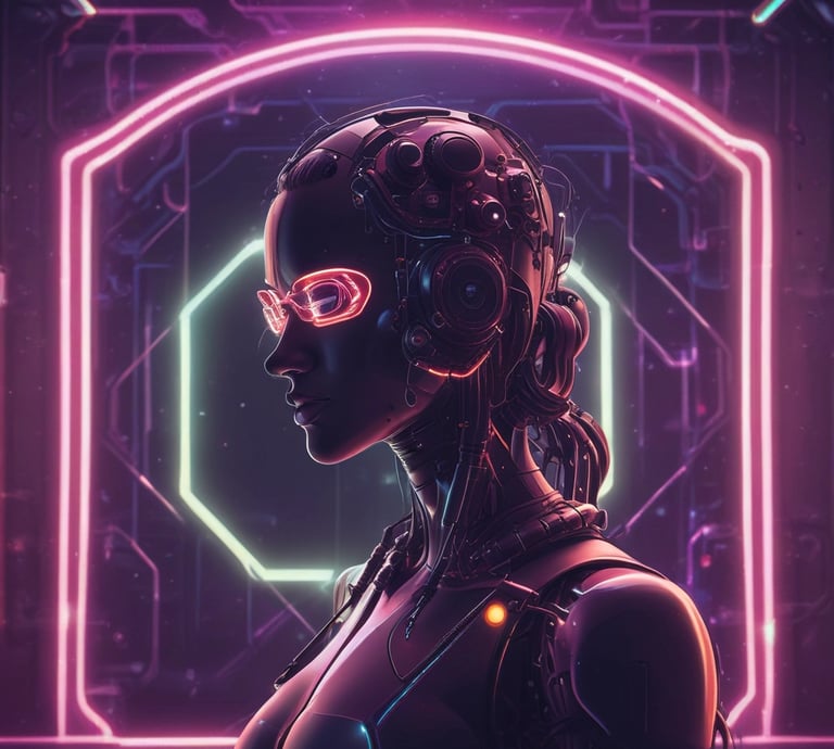 a woman in a futuristic suit with a futuristic helmet