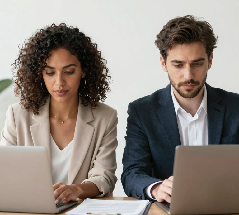 Professional portrait of Karla I.M. smiling warmly in an office setting with soft natural light.