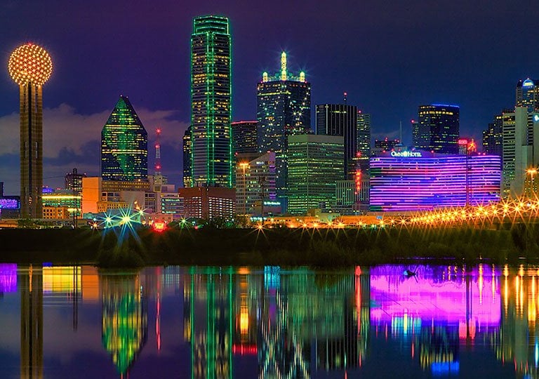city of Dallas, TX skyline