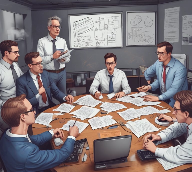 A focused cybersecurity expert analyzing digital data streams on multiple screens in a modern office.