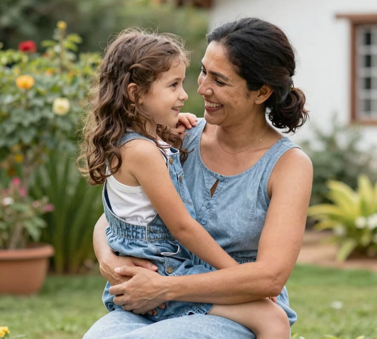 Professional public servant assisting a family in a bright, welcoming office environment