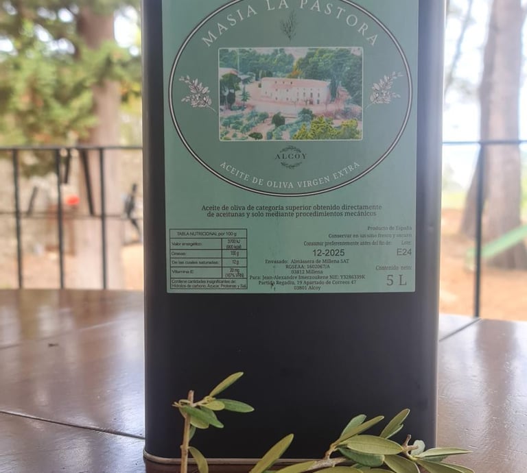Huile d'olive extra vierge écologique