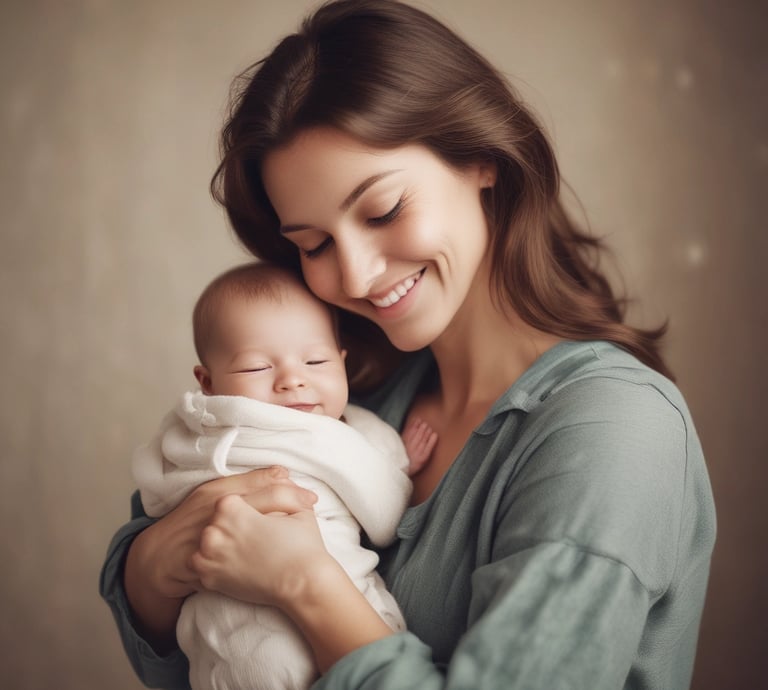 A warm and inviting image of a mother with her child, emphasizing care and health.