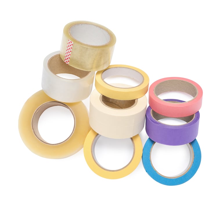 various colors of tape