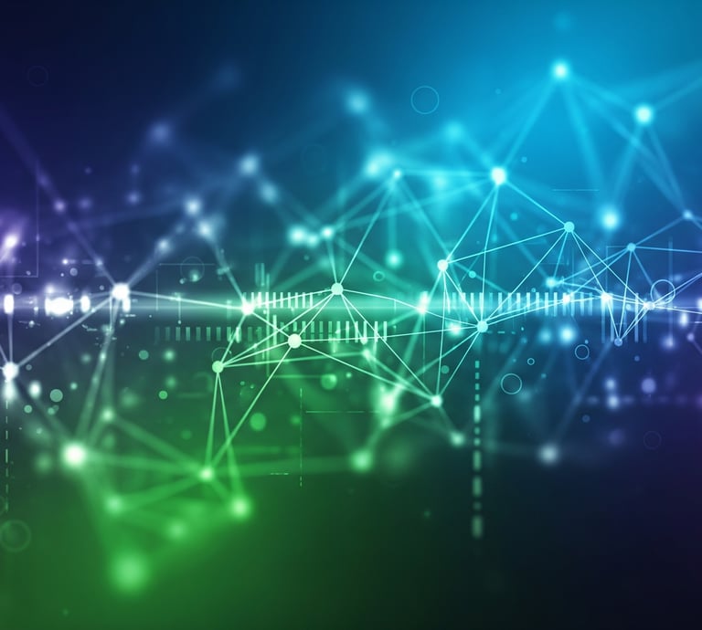 Modern abstract digital network background for Swiftflow Digital's professional website solutions.