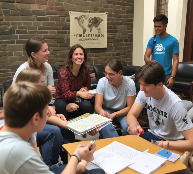 A vibrant image showcasing students exploring new destinations.