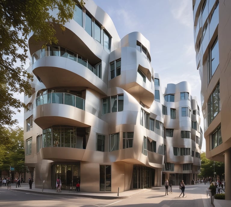 A modern living space featuring stylish furniture and natural light.