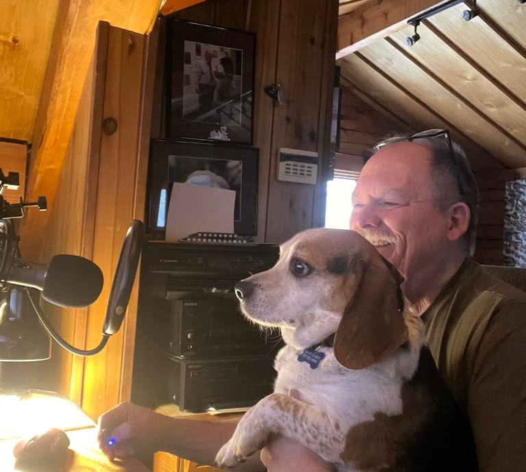 Being helped by Ruger to do a podcast.