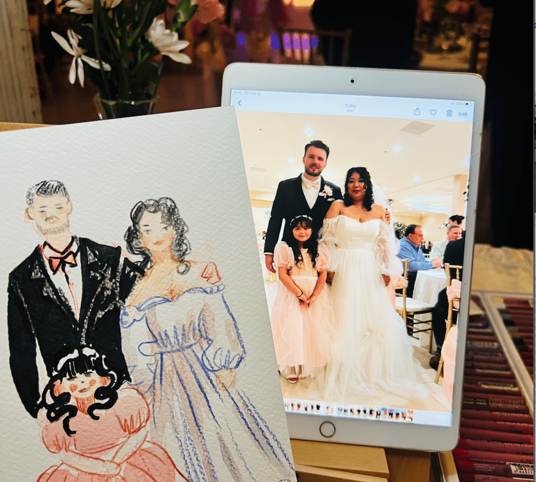Wedding guest painter, Live guest painter 