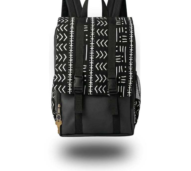 Sac au dos stylé en pagne 