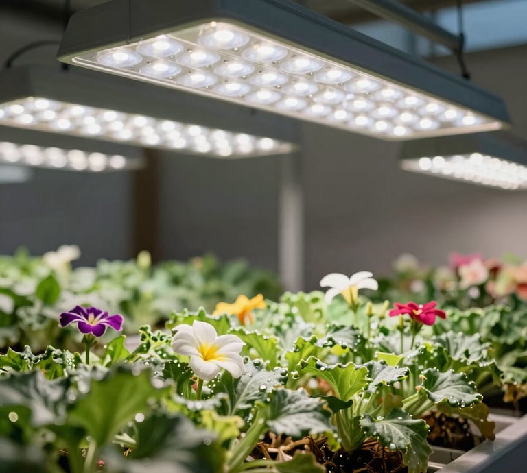 A cozy indoor corner filled with lush green plants and natural light streaming through a window